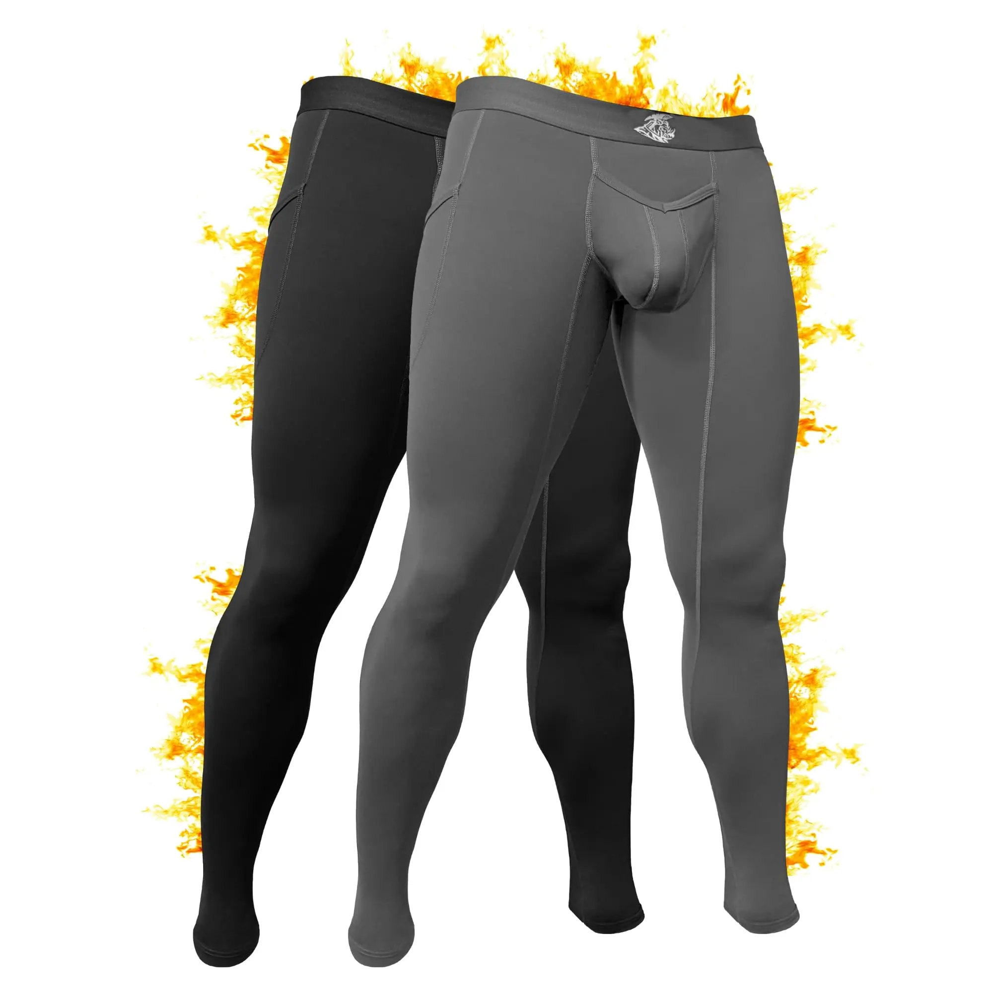 Brushed Nylon 28in Leggings V Fly 2pk Black/Gray Skinny Yoga Bottoms High Waist Compression Running Pants Gym Outfits