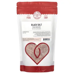 Pure Indian Foods Black Salt, Fine Ground, 16 oz (454 g)