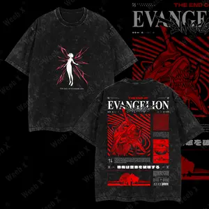 Weeb X Evangelion Art Vintage Tshirt,Neon Genesis Evangelion Tee,Unisex, Retro EVA Tee,Anime Unisex Sweatshirt hoodie Tshirt Clothing Cotton anime merch