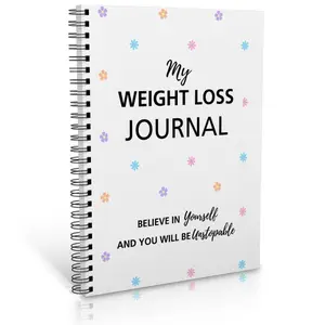 Weight Loss Journal Notebook, 1 Count Daily & Weekly Exercise & Diet Log, Personal Organizer, Stay Motivated and Confident, Set Your Goal Weight and Achieve It
