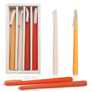 Taper taper candles can be used for table decoration lighting and other functions banquet birthday 8# Taper candles 4 sets