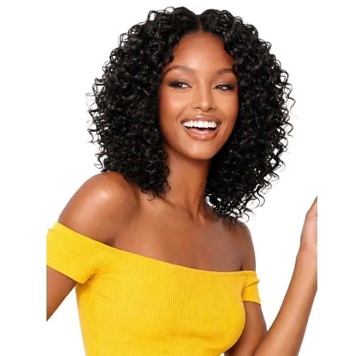 Bobbi Boss Bundle Seamless 100% Unprocessed Human Hair Feather Crochet Braids - DEEP WAVE 10/14/18"