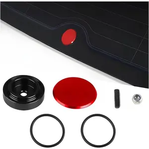 BELOMI Car Wiper Plug, Rear Windshield Wiper Block off Grommet Cap, Waterproof Vehicle Rear Window Wiper Delete Cover Kit, Automotive Accessories Universal for SUV, Truck, RV and More(Red)