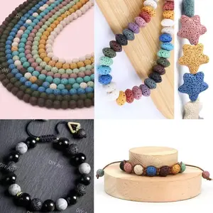 Volcanic Rock Beads -- A19