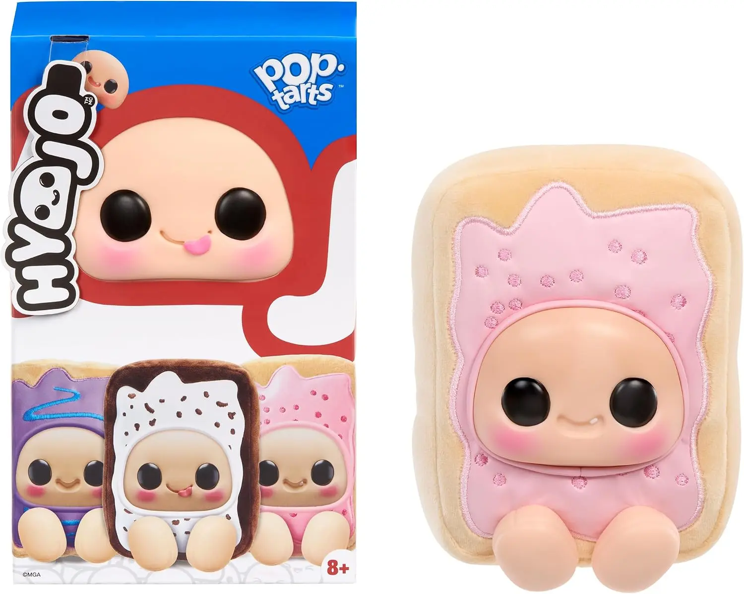 Hyojo Pop-Tarts Series, Blind Box Mixed Material Squishy Collectible, Limited Edition, 3 to Collect, Frosted Cherry, Wild Berry, Cookies & Crème,Gift for All Ages