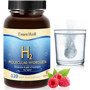 Molecular Hydrogen Water Tablets Magnesium 8ppm Raspberry Flavor Fast Dissolve H2 Supplement Tastes Good Antioxidant Support