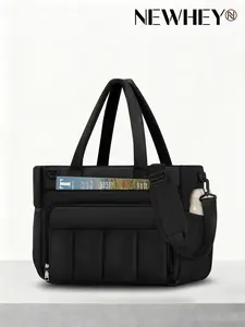 Teacher Puffer Tote Bag for Women, 15.6 Inch Laptop Bag, Waterproof Nurse Bag, Insulated Pocket, Ideal for Work and College