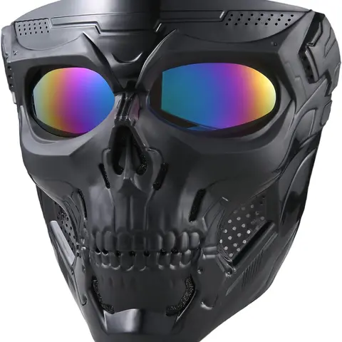 Skull Goggles Mask for ATV Motorcycle Riding Skiing Halloween CS Game Role Playing Skull Mask