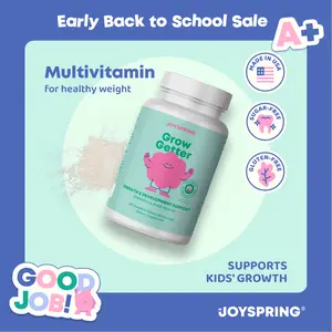 JoySpring Grow Getter Growth Vitamins Height Support - Stronger Bones & Healthy Natural Growth Supplements