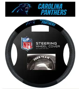 Fremont Die 98528 Carolina Panthers Poly-Suede Steering Wheel Cover
