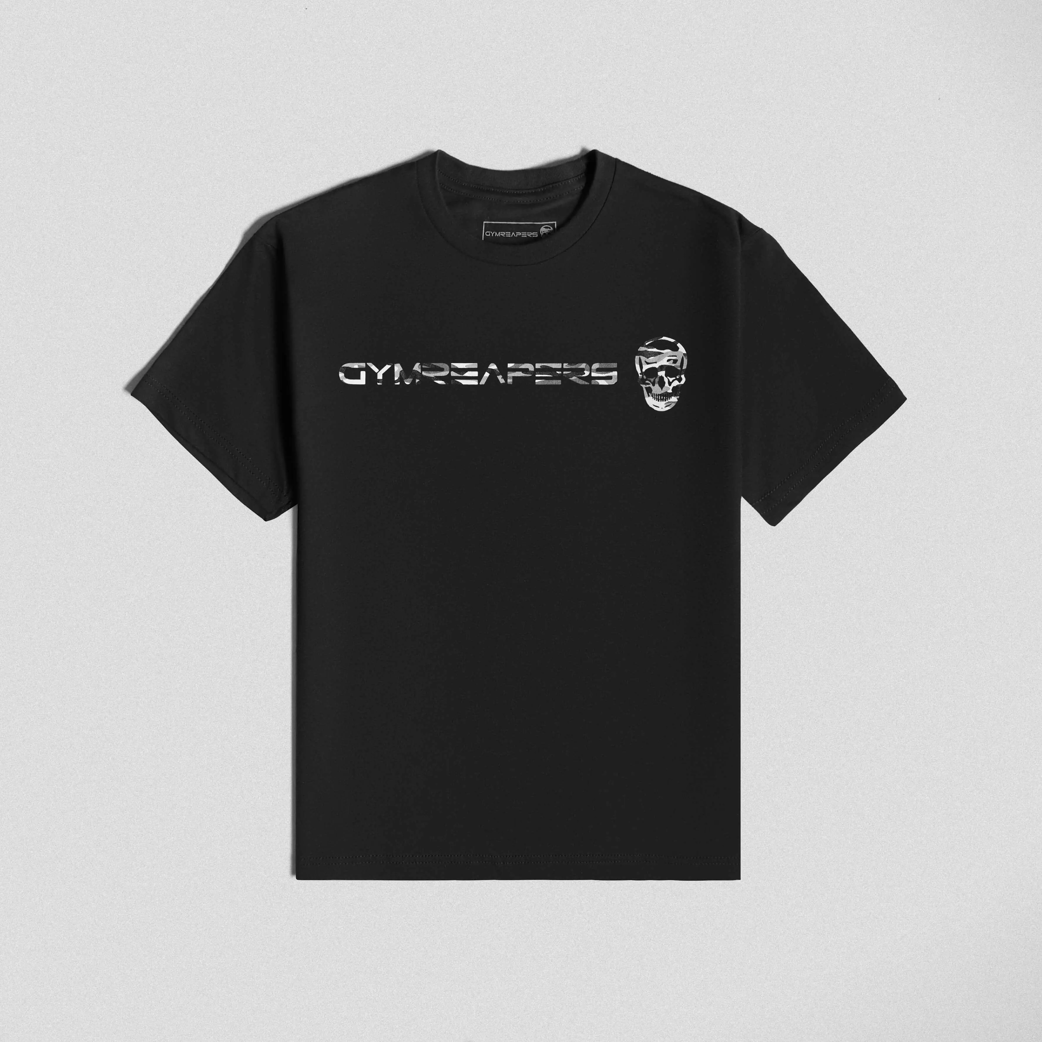 Gymreapers Camo T-shirt - Arctic Camo Pattern, Cotton/Poly Blend, Unrestricted Arm Mobility - Summer Season
