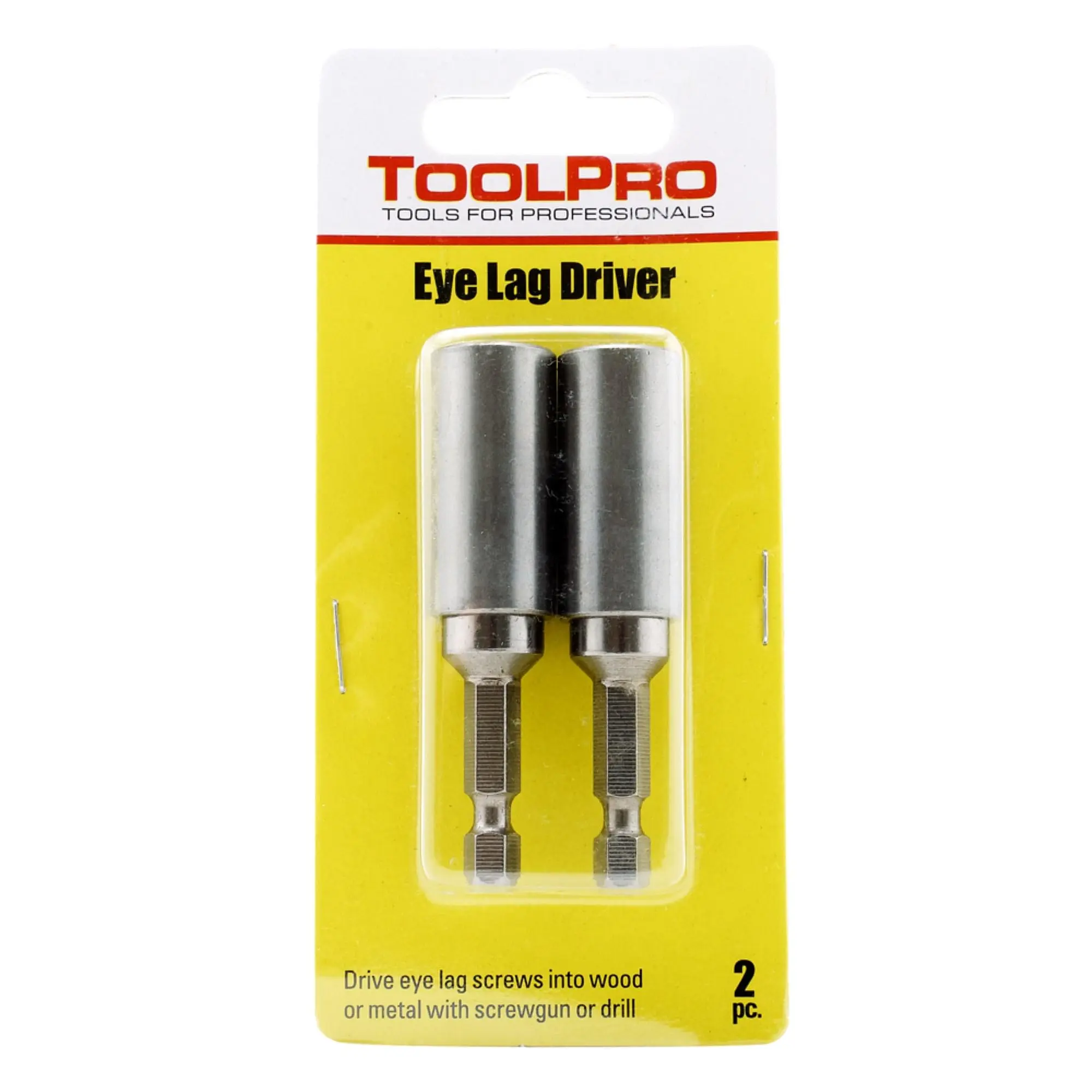 TOOLPRO 2-Pack Eye Lag Driver Hand Tool, Heavy Duty Work Tool, High Quality Hardware, DIY Screwdriver Compatible with TP05015, TP05010, TP05020, TP05025 for Wood, Metal Eye Lag Screw Driving, Heavy Duty Tool