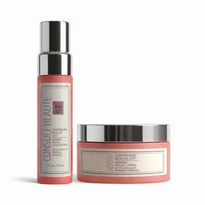 Champagne Beaute Lift Duo – Firming Facial Concentrate & Créme for Visible Lift, Sculpted Contours & Youthful Skin