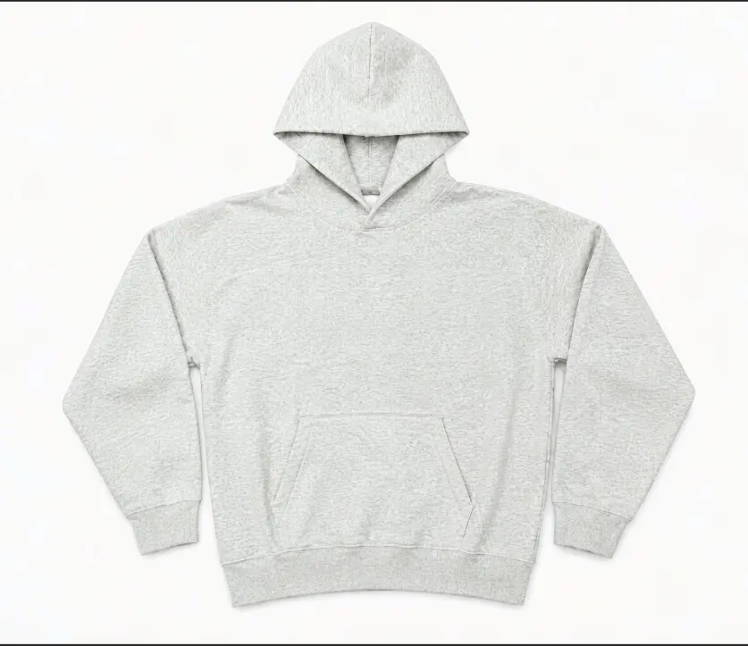 496 light oat white hoodie/sweater/sweatshirt HALF SIZE OVERSIZED FIT