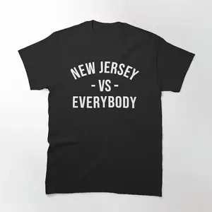 New Jersey Vs Everybody Jon Bon Jovi T-Shirt - Bold Graphic Tee Celebrating the Iconic Rock Star