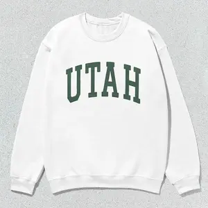 Utah Sweatshirt Collegiate Crewneck Sweater Unisex Sage Green