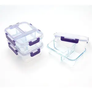 LocknLock Set of 3 Leakproof Divided Rectangles