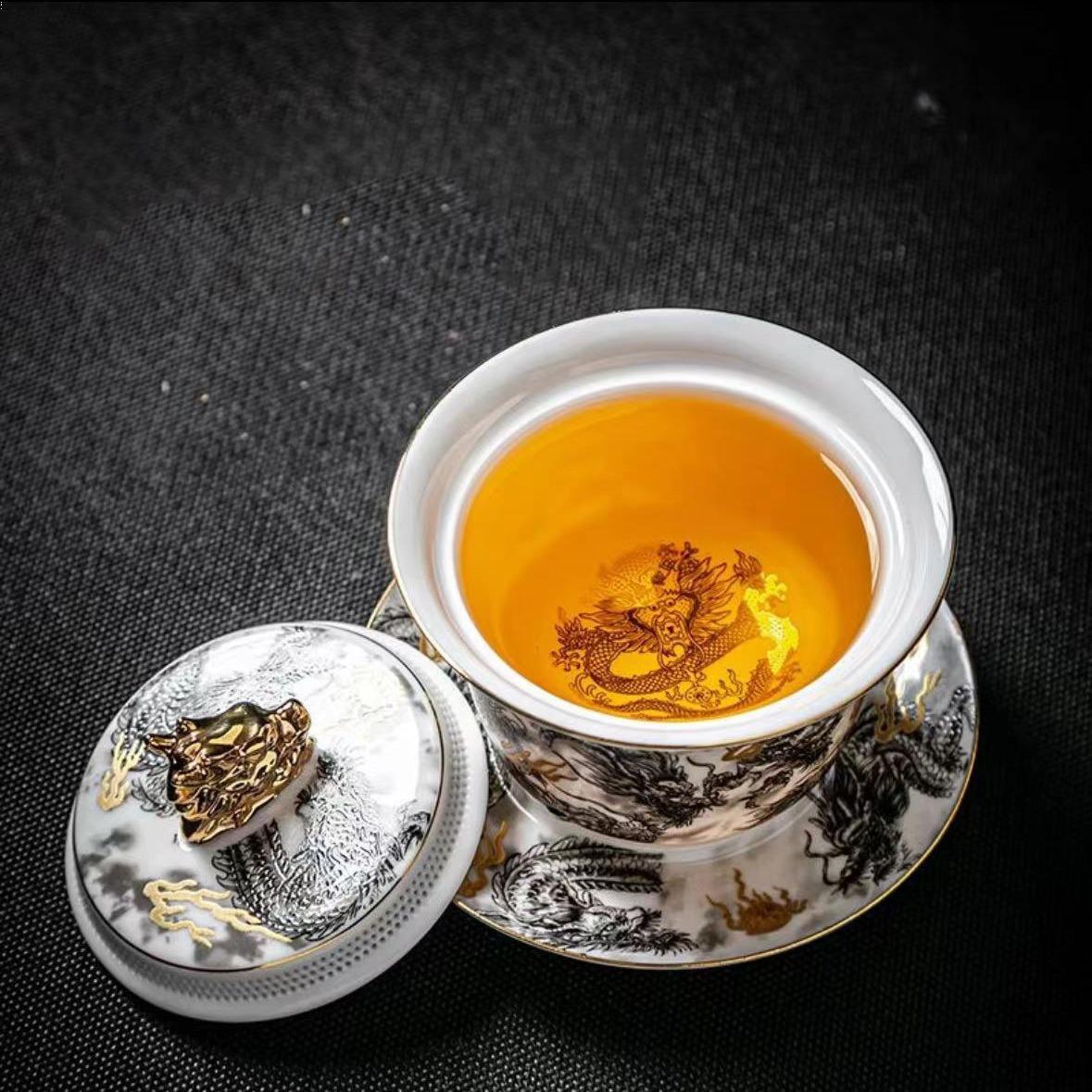 OG Limited Edition Dragon Tea Gaiwan Tea Cup With Filter