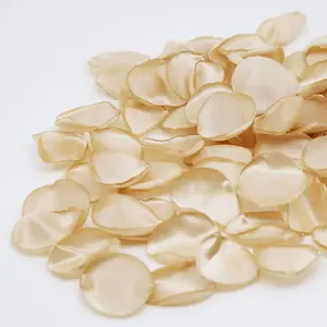 Champagne Silk Rose Petals, Wedding Aisle Scatter Decoration, Reception Centerpiece, Party Table Confetti, Valentine's Day Decor