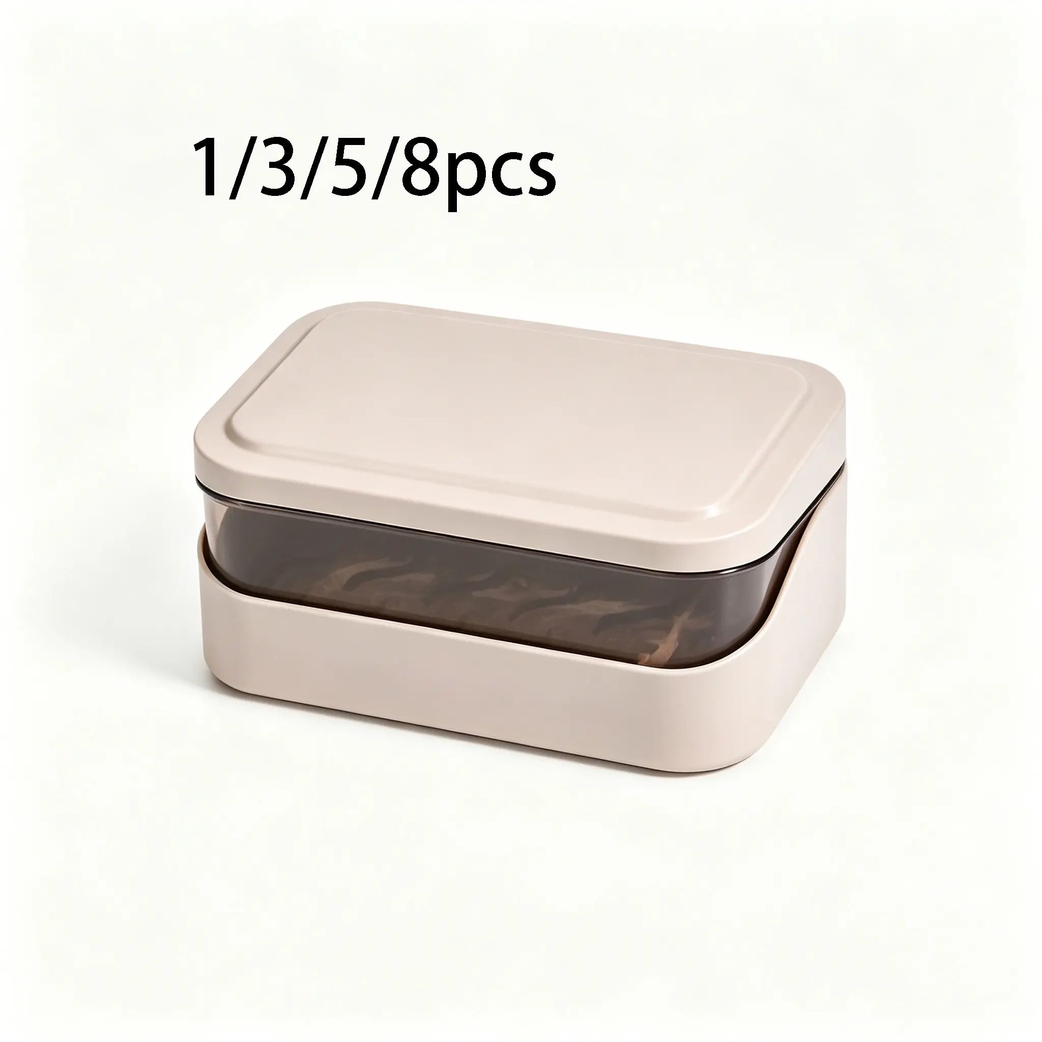 Double Layer Flip Soap Box, Minimalist Travel Soap Box with Lid, Creative Soap Dish with Drainage, Transparent Storage for Bathroom, Travel Essentials, Travel Soap Container, Soap Container for Traveling