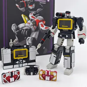 PT-04 Black Soundwave PT04 PT04B Tape G1 Mini Pocket War KO DX9 Action Figure Robot Toys Kids Gift