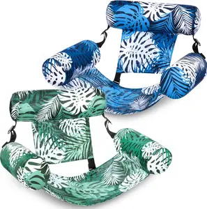 Inflatable Pool Floats Adult, 2 Packs Heavy Duty Floating Lounge Chairs, Blow up Pool Noodles for Adult, Floating Chair for Summer Water Party Beach Lake Fun