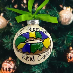 Custom Handmade Ornament: "Let Them Eat Cake!" (Can Be Personalized)