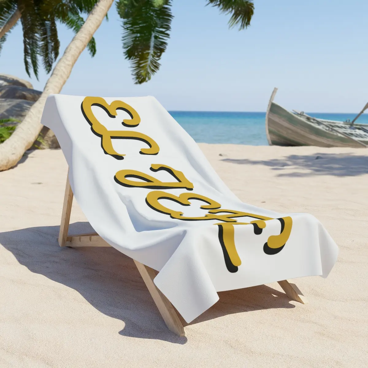 El Jefe beach towel, mexican, el jefe, hispanic, latin, patron, boss