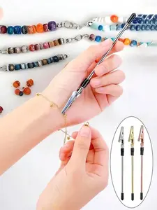 2-Piece Multi-Color Bracelet Tool Set with Crocodile Clip Design, Jewelry Making Accessories for Women, Easy Wear & Secure Hooks, Jewelry Making Kit