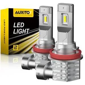 AUXITO H11/H9/H8 LED Fog Light Bulb Fanless, 40W 6000LM High Brightness, 6500K Cool White, CSP LED Chips, H16 H11 H8 Fog Bulbs DRL Replacement, Pack of 2 AUXITO H11/H9/H8 LED Fog Light Bulb Fanless, 40W 6000LM High Brightness, 6500K Cool White, CSP LED Chips, H16 H11 H8 Fog Bulbs DRL Replacement, Pack of 2