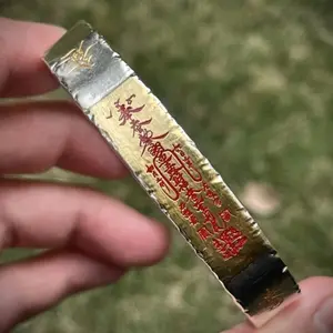 Taoist Decree Five Directions God of Wealth Bracelet, Guochao Style Lucky Bangle for Wealth & Fortune, Traditional Cultural Fengshui Jewelry