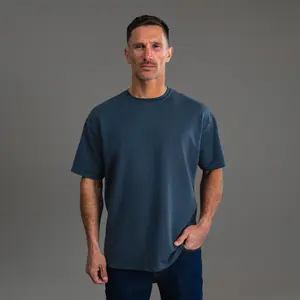 Cumulus Drop Shoulder T-Shirt - Deep Sea