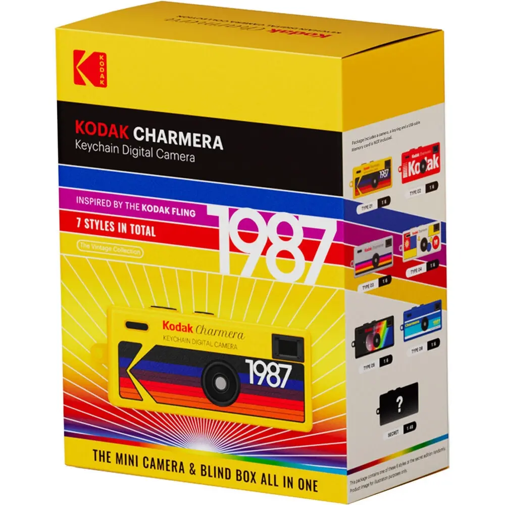 Kodak Charmera Key Chain Digital Camera | Random Style Blind Box Kodak Charmera Key Chain Digital Camera | Random Style Blind Box