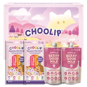 Choolip Picky Eater Gift Set - Hydration + Wellness Routine for Dogs & Cats (Premium Milk + Vitamin Sticks)