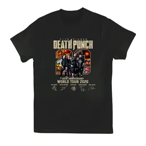 5FDP Band T-Shirt 2025 – Heavy Metal Rock Music Fan Tee, Vintage Concert Style Graphic Shirt, FFDP Band Members Print, Gift for Metalhead Rock Fans Men Women