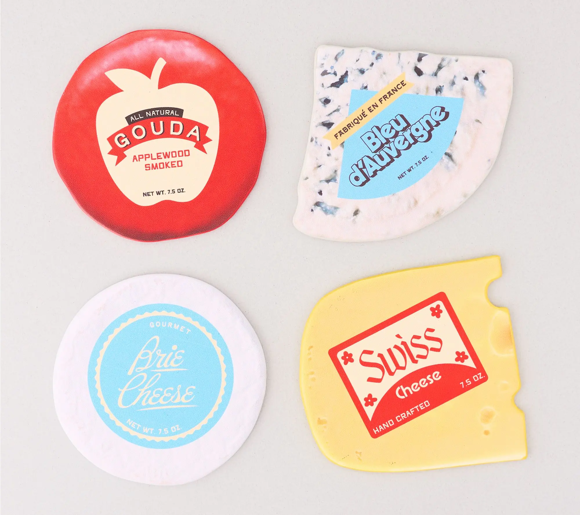 ban.do Coaster Set, Cheese