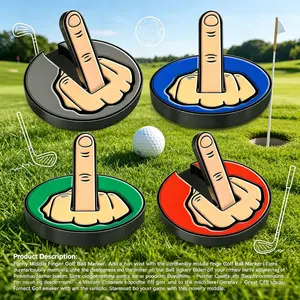 Ultimate Middle Finger Golf Ball Marker | Magnetic Hat Clip | Alignment Ball Mark | Funny Golf Accessory Cap Premium Gift for Golf Enthusiasts