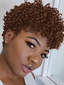 Human Hair Pixie Cut Wig Short Wigs for Women Curly Wig Kinky Curly Wig Short Cut Wigs Curly Wig Afro Curly Wigs