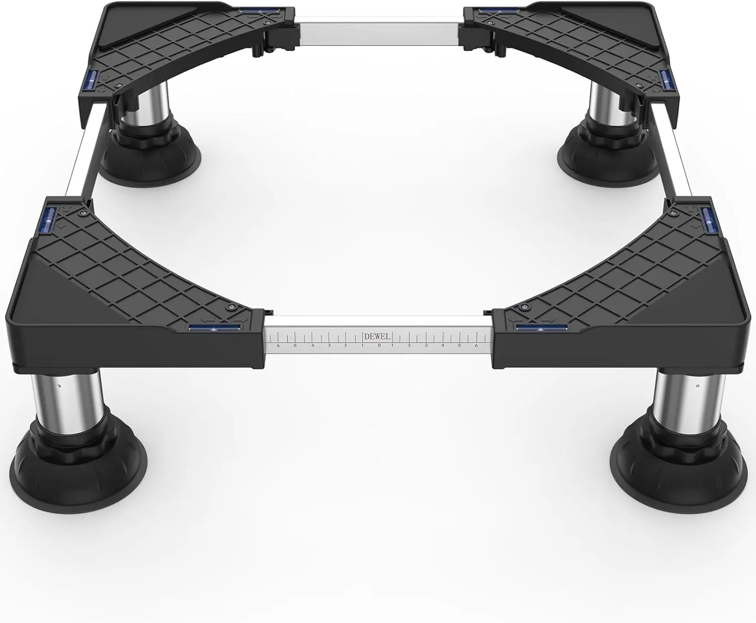Mini Fridge Stand-Increase Height 0.42-0.55 Feet Adjustable Washer and Dryer Stand with 4 Anti Vibration Feet Universal Refrigerator Stand for Home 1.46-1.87 Feet Appliance Load Capacity 661lb/300KG