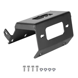 VEVOR Winch Mount, Winch Capacity of 2000-3600 lbs, Trailer Hitch Winch Mount for Select Honda Foreman and Rancher Rubicon Models (2014-2021), 2 Mounting Hole Design, Powder Coated Steel, Black