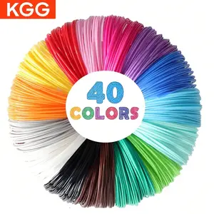 Random Color Pla Filament, 40 Colors 3m DIY 3D Home Office Supplies, Gift, Random Color Pla Material, No Battery Type