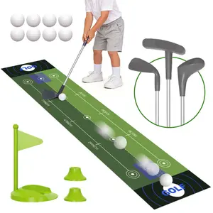 22pcs Kids Golf Aluminum Shaft Set, Adjustable Golf Clubs with Portable Practice Pad, Outdoor Family Bonding Golf Toy for Boys and Girls 3+, Perfect Gift