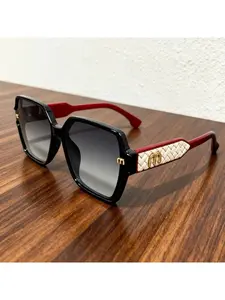 New Fashion Luxury Designer Sunglasses Women Girls Square Retro Sun Glasses Ladies Oversized Gradient Sunglass Casual Style Eyewear