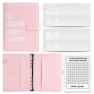 100 Envelope Challenge Cash Saving Workbook, Budget Binder for 100 Days of Savings, Ideal Cash Envelope System for Financial Planning, Savings Challenge Planner, Savings Tracker Organizer