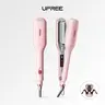 Ufree Hair Crimper for Women, Curling Iron Hair Crimper Waver, Effortless Deep Wave Hair Waver with Smart Timer, Fast Beach Waves, Negative Ionic Ceramic, Anti-Scald, Dual Voltage, Pink, 1 Inch