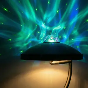 3-in-1 LED Office Floor Lamp, 350° Rotating Design with Remote Control, Star Projector & Water Ripple – RGB Color Changing, Flexible Modern Torchiere for Living Room, Bedroom
