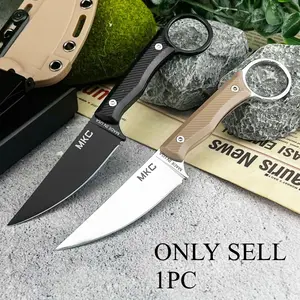 Best-Selling Jungle Fixed-Blade Knife with Sheath: High-Hardness 8Cr13Mov Blade, Nylon Fiber Handle—Portable Pocket-Sized Outdoor Survival Knife for Cutting, Hiking, Multi-Purpose Use, Exploration, and Fishing—Perfect Gift