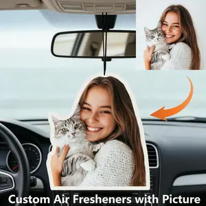 Customized Car Air Freshers - Personalized and Fun Car Air Freshers| Unique photo gifts, personalized car accessories, double-sided printing, car aromatherapy, suitable as Christmas gifts, Valentine's Day gifts, DIY custom birthday gifts, anniversary gif