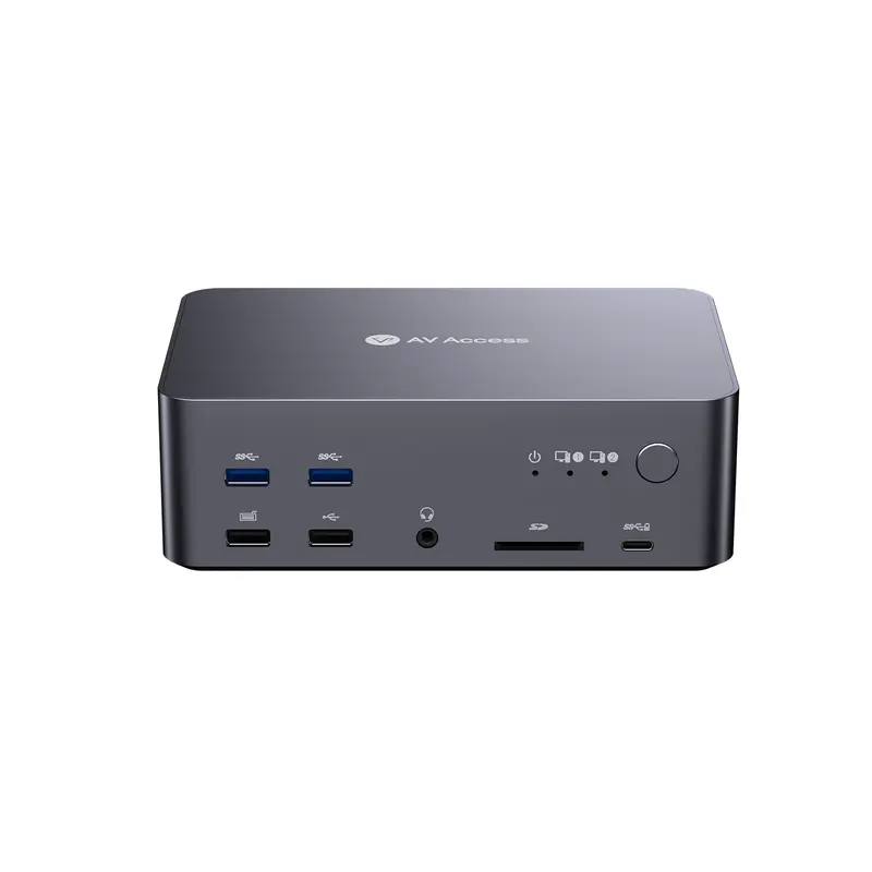 AV Access USB-C KVMスイッチ 3台切替対応 iDock B30 AV Access iDock B30 USB-C & HDMI 4K Dual Monitor KVM Switch for 3