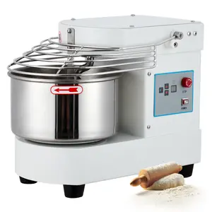 Commercial Food Mixer, 10.5 Qt Touch Screen Dough Mixer Machine with Timer, Security Shield, 650W Dual Rotating Dough Kneading Machine Food-grade Stainless Steel Bowl for Restaurant Bakery